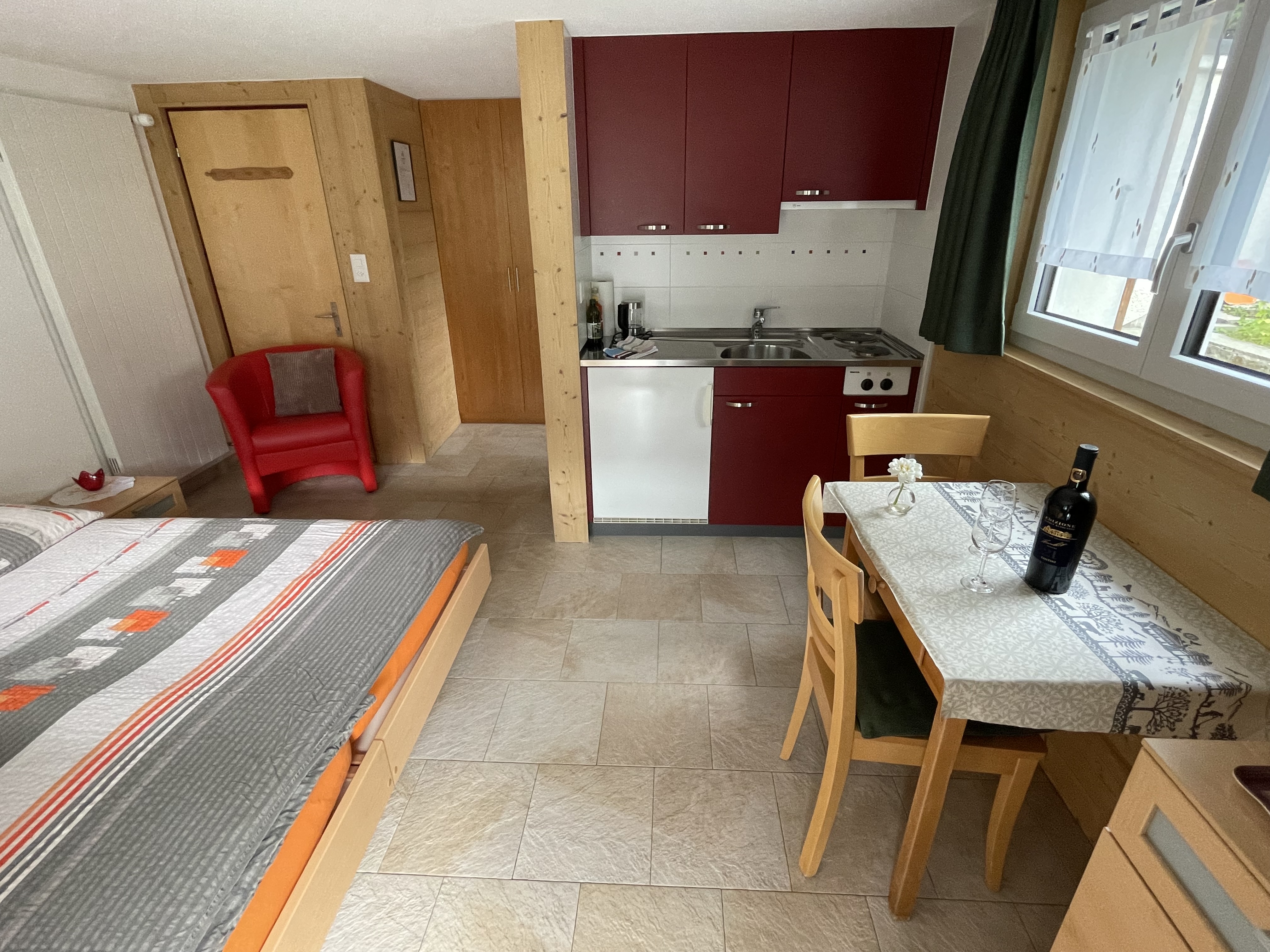 Küche und Wohnbereich